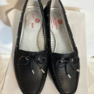 Marc Joseph Black Leather Loafers